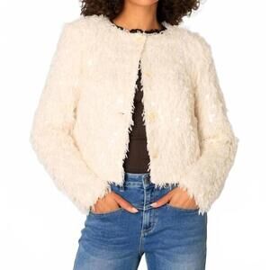 NEW YEST clemence cardigan in sandy white